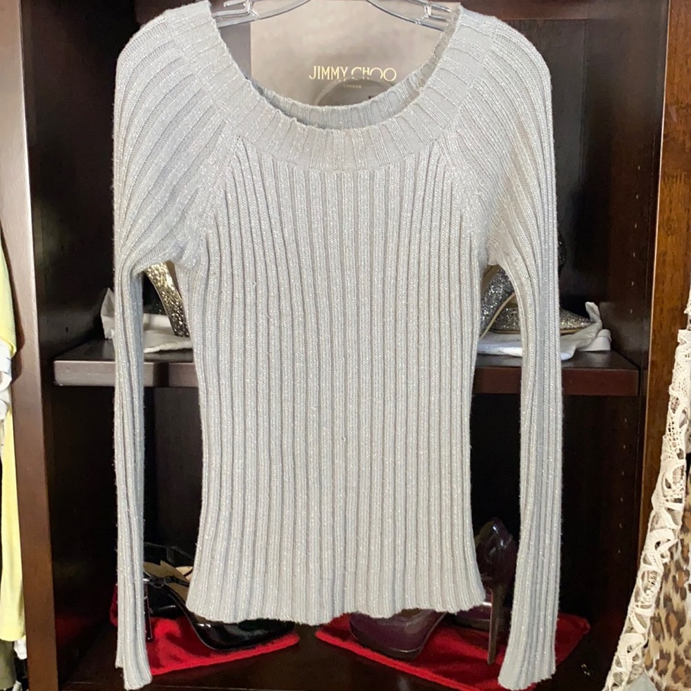 Gray/silver sweater